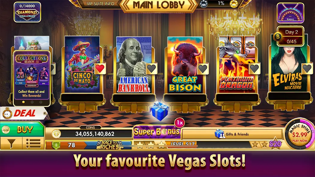 Black Diamond Casino Slots (СЛОТЫ)  [МОД Бесконечные монеты] Screenshot 5