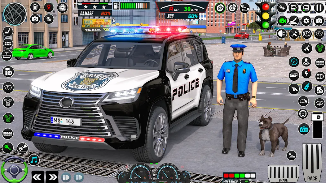 US Police Car Parking - King  [МОД Бесконечные деньги] Screenshot 1