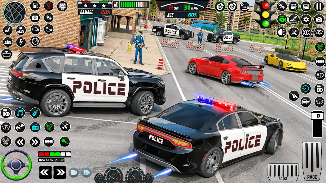 US Police Car Parking - King  [МОД Бесконечные деньги] Screenshot 2