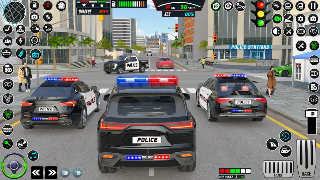 US Police Car Parking - King  [МОД Бесконечные деньги] Screenshot 5