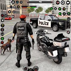 Скачать взлом US Police Car Parking - King  [МОД Бесконечные деньги] - стабильная версия apk на Андроид