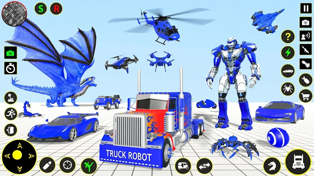 Truck Game - Car Robot Games  [МОД Много монет] Screenshot 5