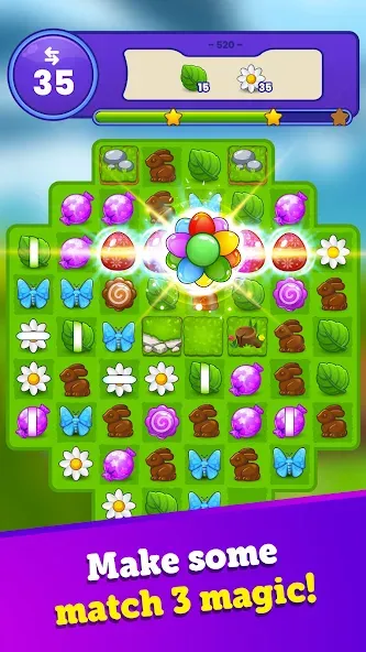 Easter Magic - Match 3 Game (Истер Мэджик)  [МОД Много монет] Screenshot 5