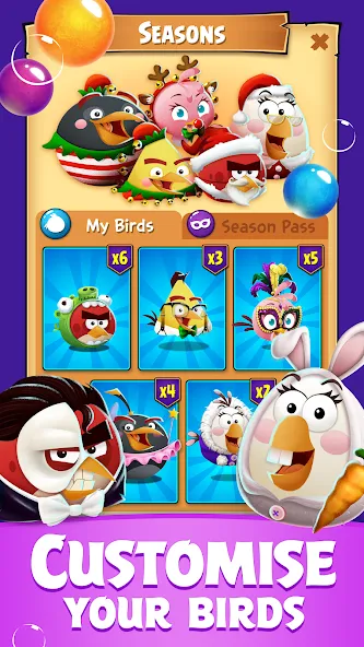 Angry Birds POP Bubble Shooter (Энгри Брдс ПОП Бабл Шутер)  [МОД Mega Pack] Screenshot 5