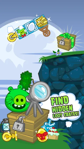 Bad Piggies (Бэд Пиггиз)  [МОД Бесконечные монеты] Screenshot 4