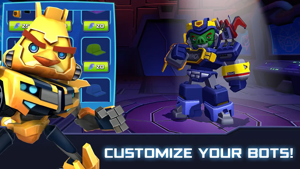 Angry Birds Transformers (Энгри Брдс Трансформеры)  [МОД Много денег] Screenshot 2