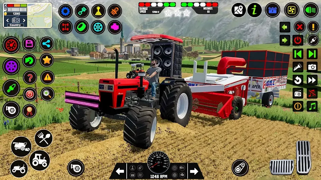 Indian Tractor Farming Games  [МОД Menu] Screenshot 2