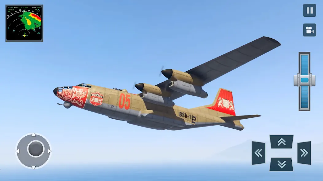 Real Plane Flying Simulator  [МОД Меню] Screenshot 2