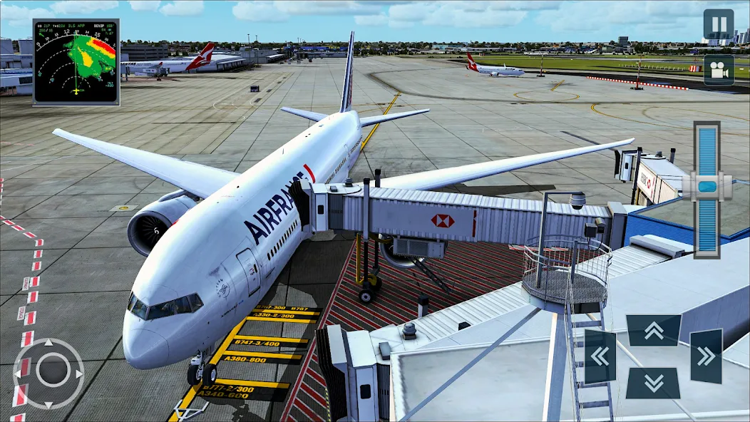 Real Plane Flying Simulator  [МОД Меню] Screenshot 3