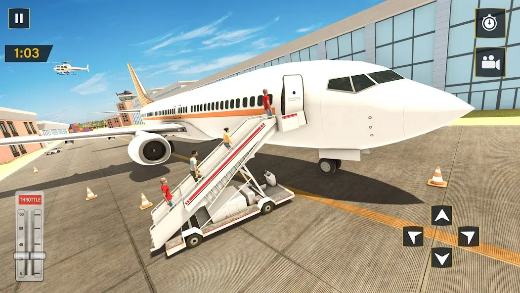 Real Plane Flying Simulator  [МОД Меню] Screenshot 5