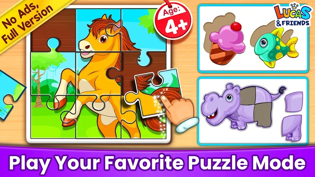 Puzzle Kids: Jigsaw Puzzles  [МОД Много денег] Screenshot 1