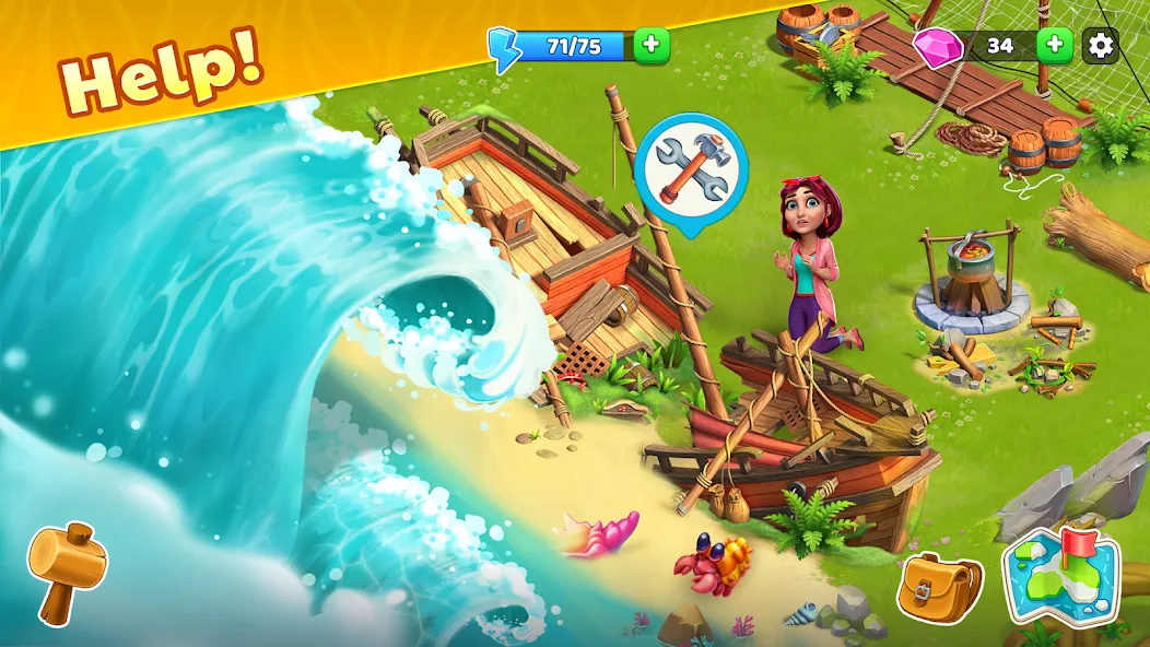 Bermuda Adventures Farm Island (Бермудские приключения)  [МОД Меню] Screenshot 2