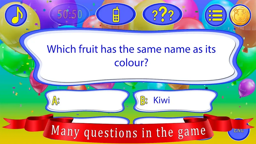 Kids Quiz Games: Millionaire  [МОД Меню] Screenshot 4