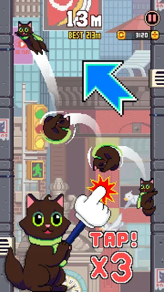 Cat Jump (Сэт Джамп)  [МОД Бесконечные монеты] Screenshot 2