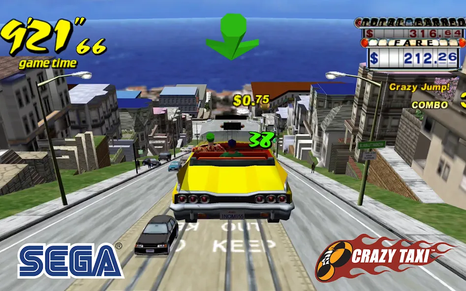 Crazy Taxi Classic (Крейзи Такси Классик)  [МОД Много денег] Screenshot 4