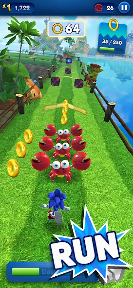 Sonic Dash - Endless Running (Соник Дэш)  [МОД Бесконечные деньги] Screenshot 1