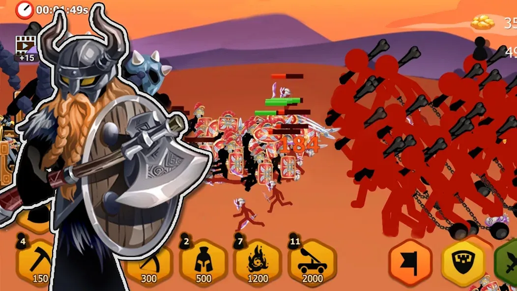 Stickman Battle 2: Empires War (Стикмен Битва 2)  [МОД Mega Pack] Screenshot 2