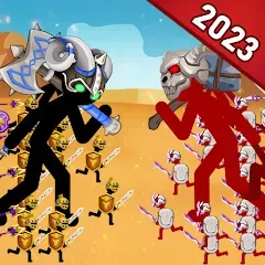 Взломанная Stickman Battle 2: Empires War (Стикмен Битва 2)  [МОД Mega Pack] - последняя версия apk на Андроид