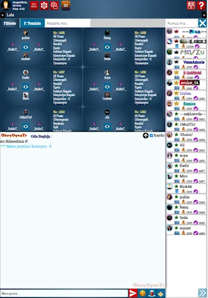 SevgiOkey.Com - Okey Oyna  [МОД Unlimited Money] Screenshot 3