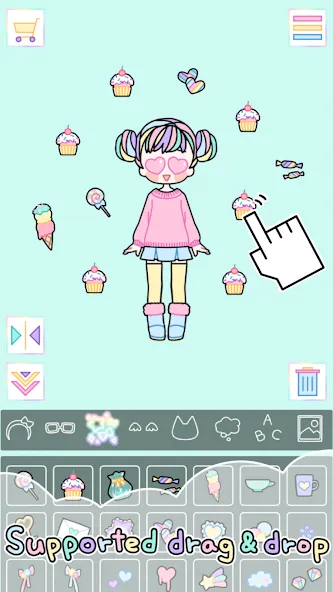 Pastel Girl : Dress Up Game  [МОД Все открыто] Screenshot 3