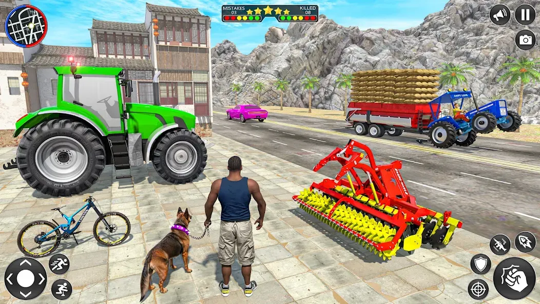 Indian Tractor Driving Game 3D (Фарминг Геймс)  [МОД Все открыто] Screenshot 1