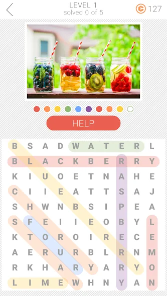 10x10 Word Search (десять на десять)  [МОД Бесконечные монеты] Screenshot 1