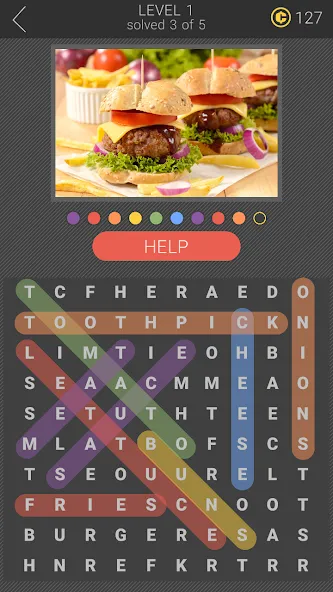 10x10 Word Search (десять на десять)  [МОД Бесконечные монеты] Screenshot 4