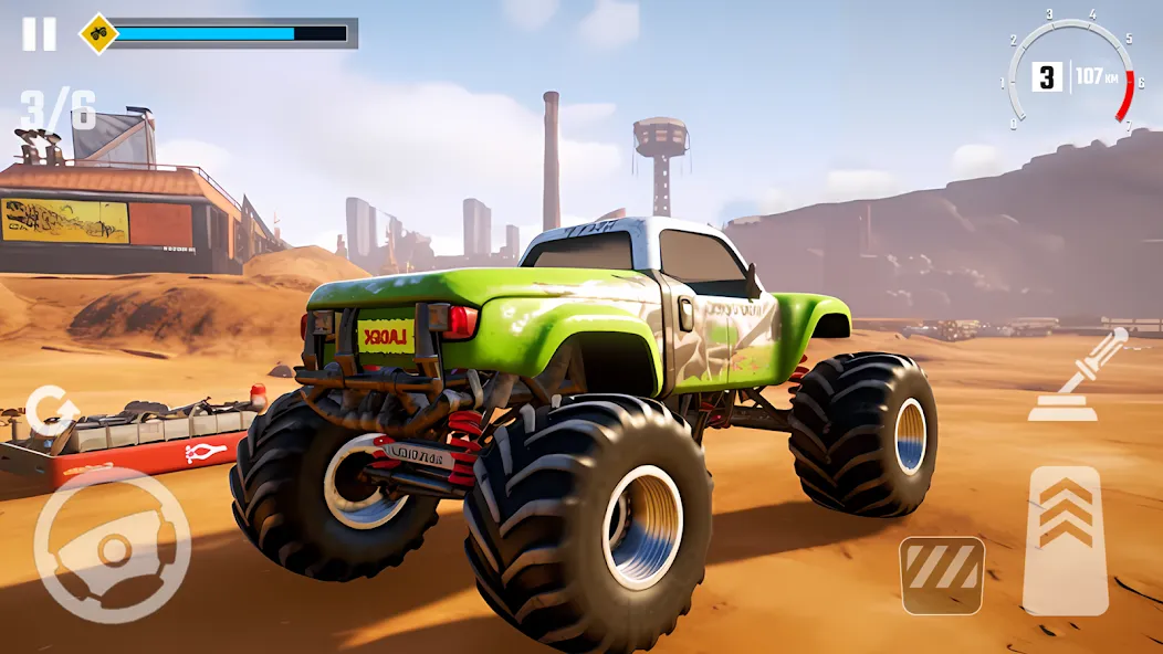 4x4 Monster Truck Racing Games (Монстр Трак Гонки игры)  [МОД Бесконечные монеты] Screenshot 1