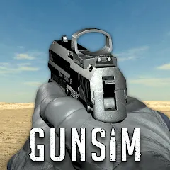 Скачать взломанную GUNSIM - 3D FPS Shooting Guns (ГУНСИМ)  [МОД Mega Pack] - последняя версия apk на Андроид