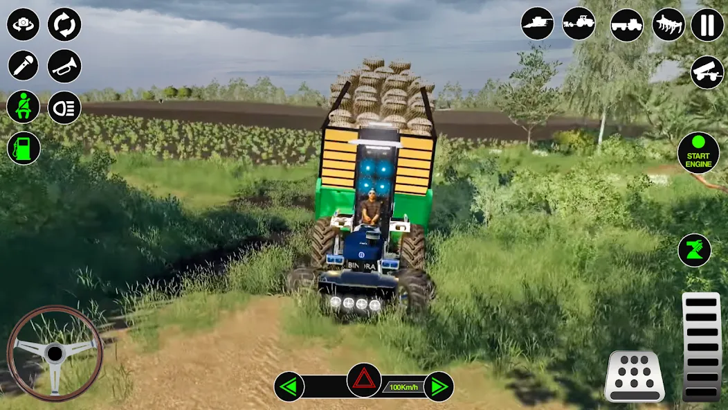 Farming Tractor Simulator Game  [МОД Много монет] Screenshot 4