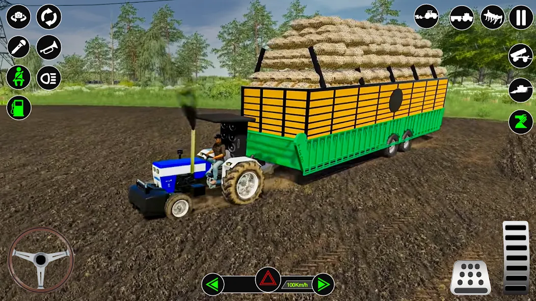 Farming Tractor Simulator Game  [МОД Много монет] Screenshot 5