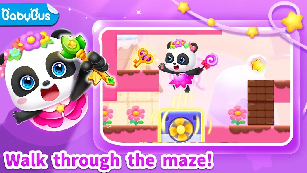 Little Panda’s Jewel Adventure  [МОД Бесконечные монеты] Screenshot 1