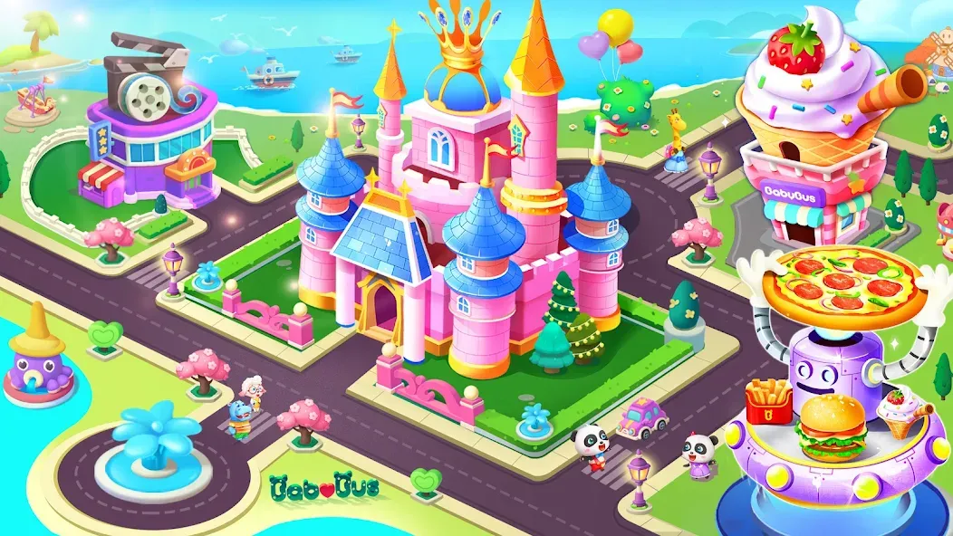 Baby Panda's City  [МОД Много монет] Screenshot 1