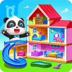 Взломанная Baby Panda's House Games  [МОД Много денег] - полная версия apk на Андроид