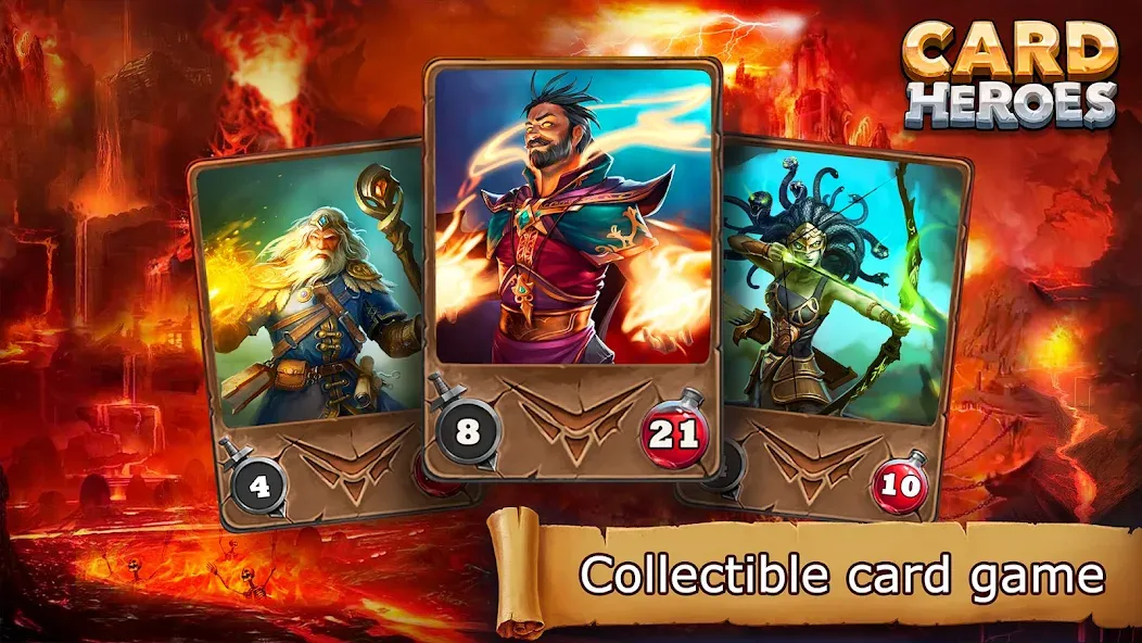 Card Heroes: TCG/CCG deck Wars (Кард Хироес)  [МОД Menu] Screenshot 1