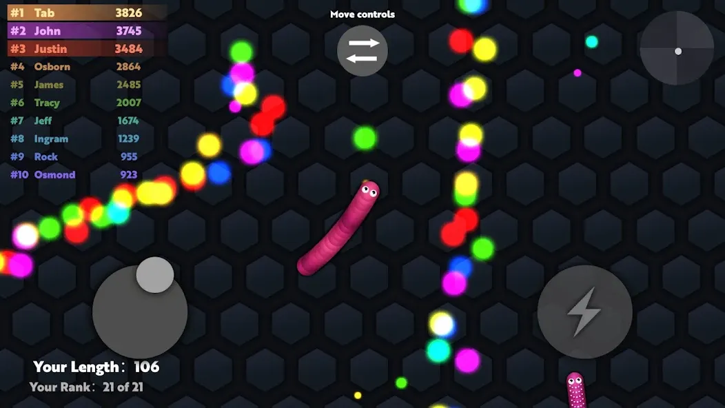 Slide.io - Hungry Snake Game  [МОД Menu] Screenshot 4