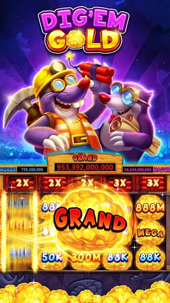 Fat Cat Casino - Slots Game (Фэт Кэт Казино)  [МОД Меню] Screenshot 1