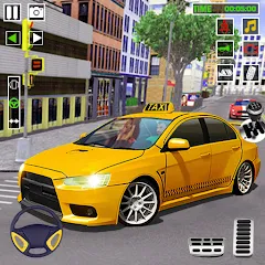 Скачать взлом City Taxi Games-Taxi Car Games (Сити Такси Игры)  [МОД Много денег] - последняя версия apk на Андроид