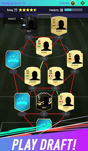 Pack Opener for FUT 21 (Пакопенер для  21)  [МОД Unlimited Money] Screenshot 3