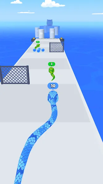 Snake Run Race・3D Running Game (Снейк Ран Рейс)  [МОД Mega Pack] Screenshot 1