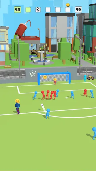 Super Goal: Fun Soccer Game (Супер Гол)  [МОД Все открыто] Screenshot 1