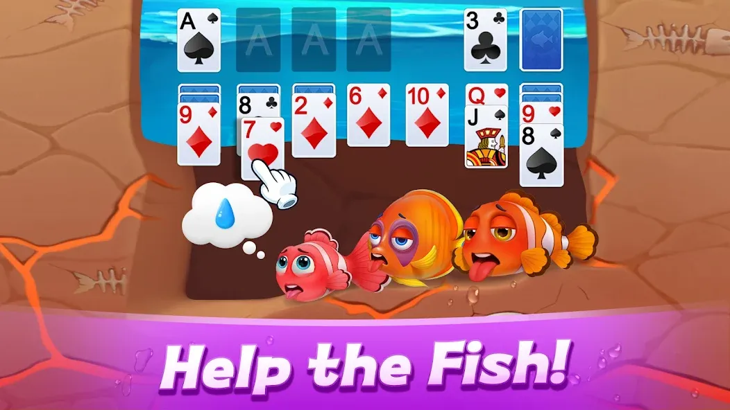 Solitaire 3D Fish  [МОД Menu] Screenshot 1