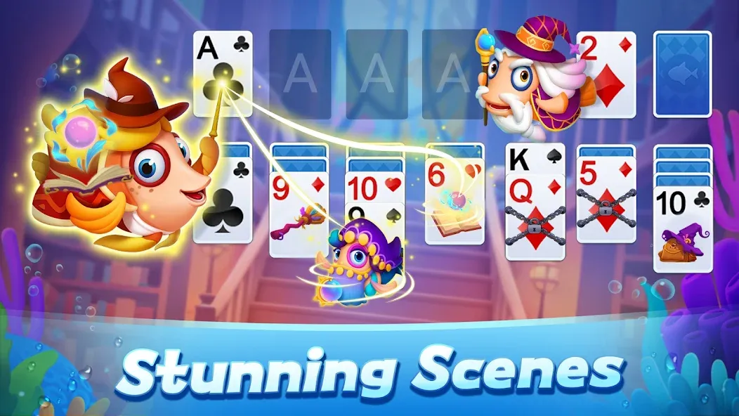 Solitaire 3D Fish  [МОД Menu] Screenshot 3