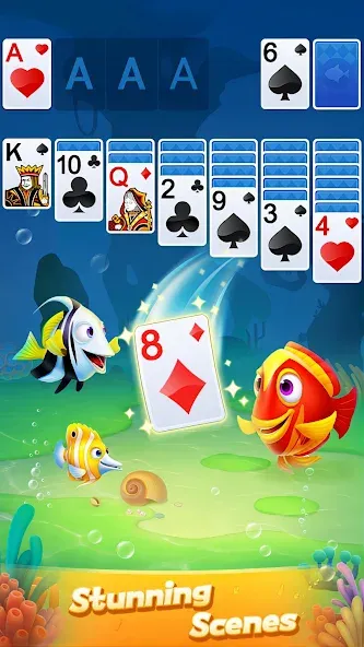 Solitaire 3D Fish  [МОД Menu] Screenshot 4