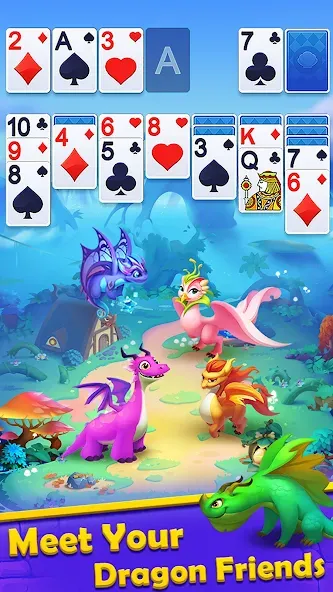 Solitaire Dragons  [МОД Много монет] Screenshot 4