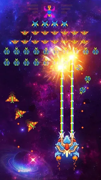 Space Shooter: Galaxy Attack (Спейс шутер)  [МОД Unlimited Money] Screenshot 5