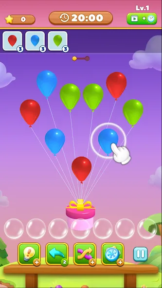 Match Triple Balloon (Матч Тройной Шарик)  [МОД Бесконечные деньги] Screenshot 4