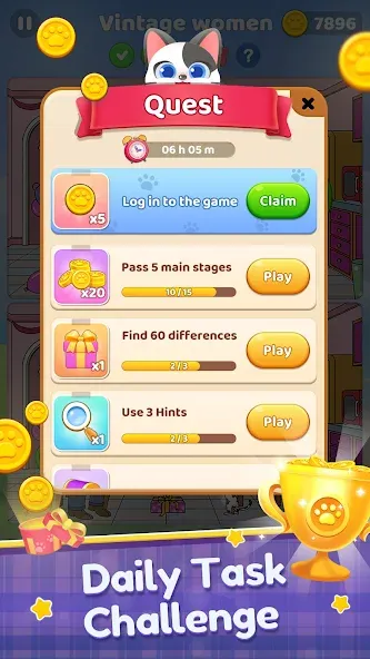 Find Differences: Spot Fun  [МОД Unlimited Money] Screenshot 4