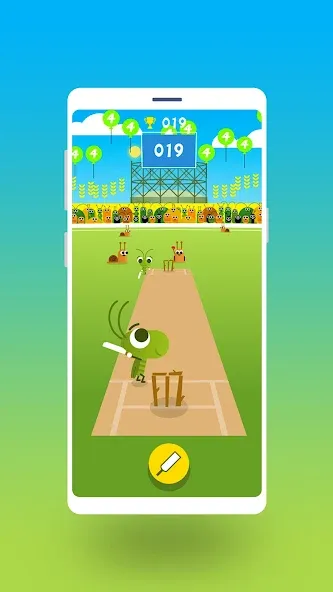 Cric Game - Doodle Cricket (Крик Гейм)  [МОД Бесконечные деньги] Screenshot 1