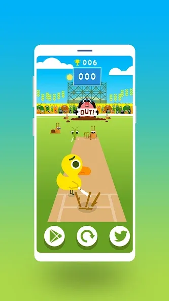 Cric Game - Doodle Cricket (Крик Гейм)  [МОД Бесконечные деньги] Screenshot 2